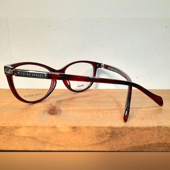 NEW Rx'able Eyeglass Frame, burgundy/wine full rim, cat eye glasses 54-16-135 - Picture 2 of 4